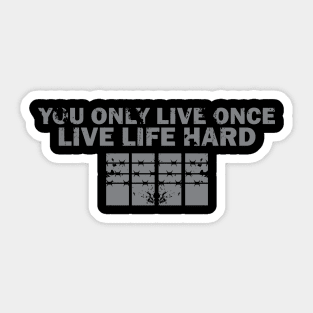 LIFE HARD - LUCKER Sticker